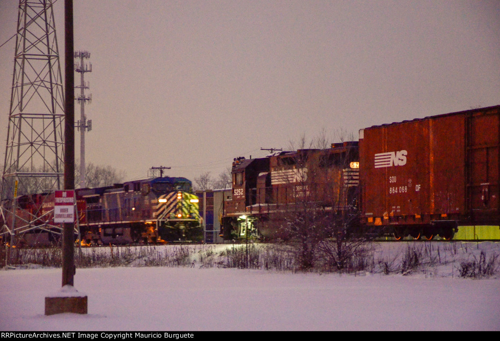 NS GP38-2 High nose Locomotive in the yard